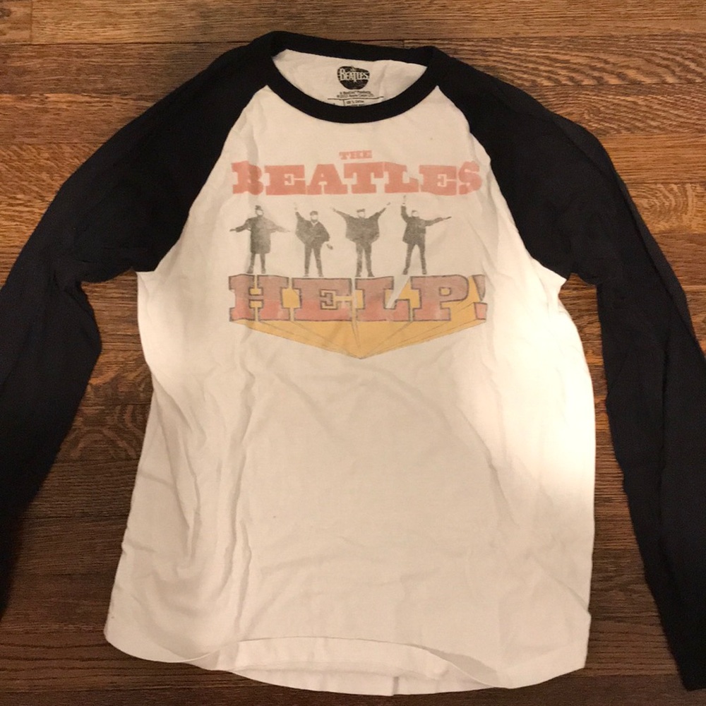 Beatles Help Baseball Tee